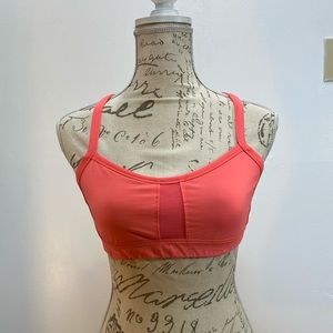 Peach Lululemon sports bra size 8